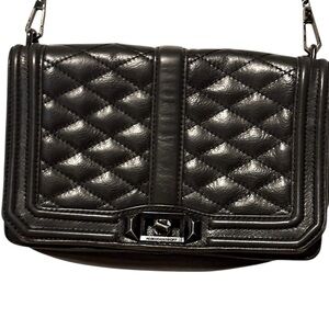 REBECCA MINKOFF Leather Crossbody with Removable Strap, GUC